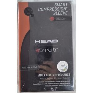 HEAD Smart‎ Compression Sleeve Unisex Large Orange Full Arm Sleeve – NEW
